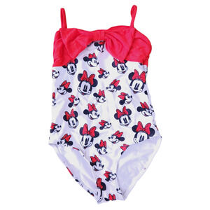Disney Minnie Mouse Swimsuit Kids Size 7/8 So Cute, Adjustable Strap
